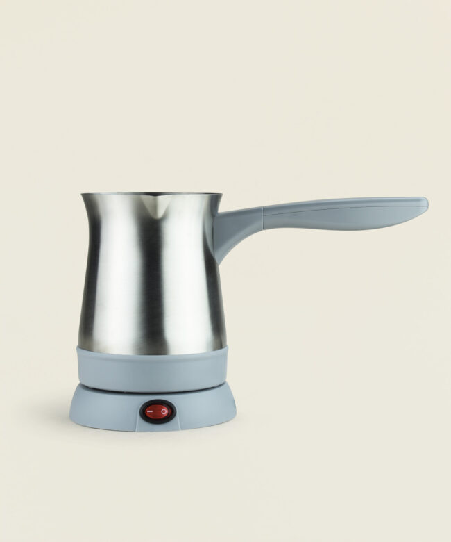 Ηλεκτρικό μπρίκι ανοξείδωτο 400 ml 1000W σε γκρι χρώμα