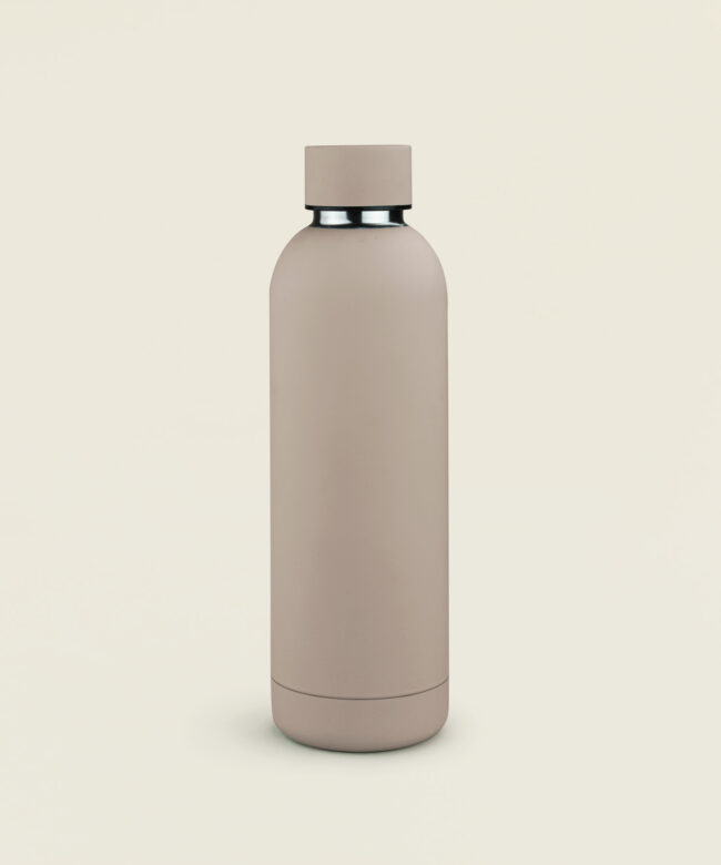 Θερμός ανοξείδωτο 500ml σε γκρι καφέ χρώμα