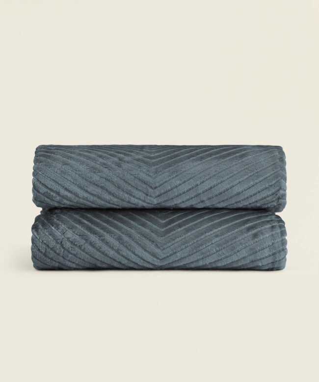 Ριχτάρι κουβέρτα flannel μαλακό  170Χ250εκ. σε γκρι χρώμα