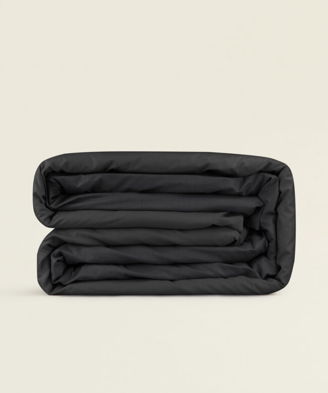 Παπλωματοθήκη μονή  170x240εκ. βαμβάκι polyester σε μαύρο χρώμα