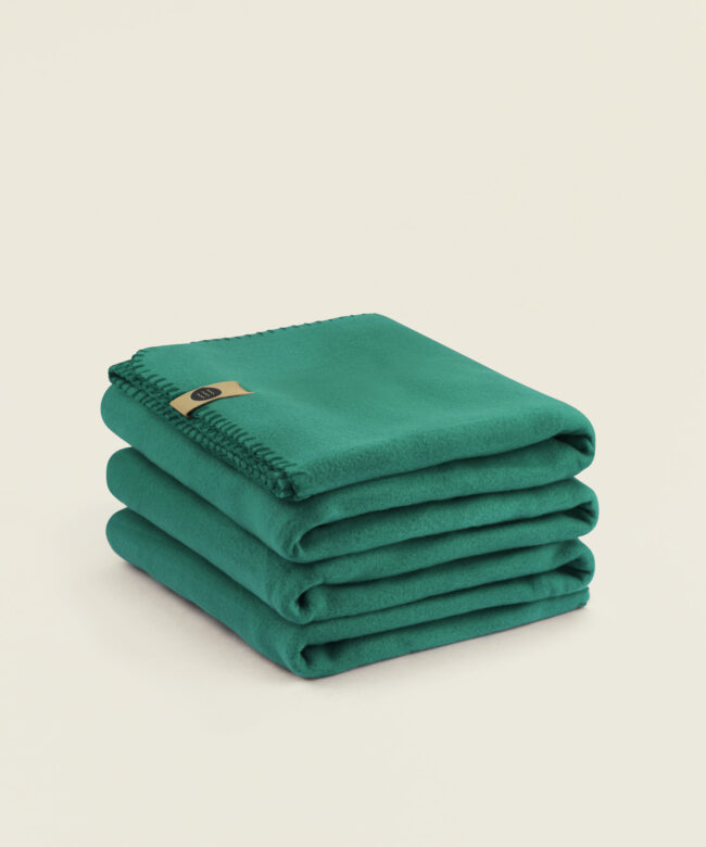 Κουβέρτα fleece σε πράσινο χρώμα 150x220 εκ.